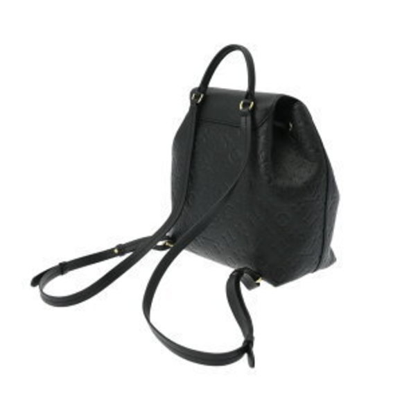 Louis Vuitton Empreinte Montsouris Noir Black Leather Backpack Bag - Picture 2 of 9